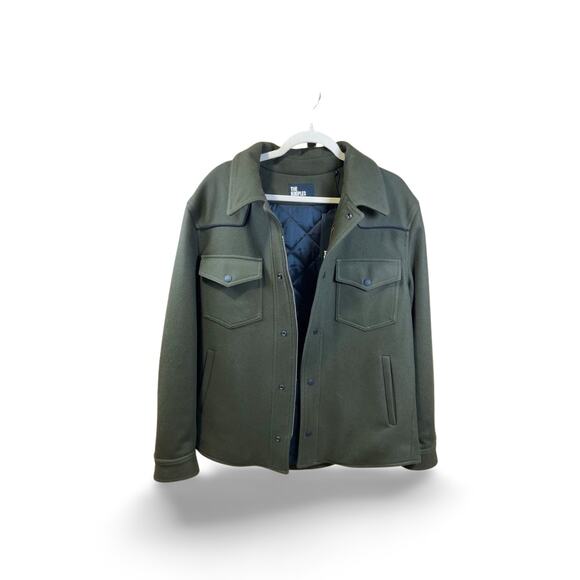 The Kooples Other - THE KOOPLES PATCH POCKET RELAXED FIT WOOL BLEND OVERSHIRT